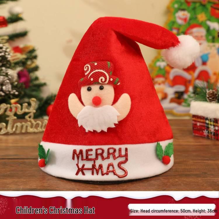 Толстая плюшевая шапка Санта-Клауса - Рождественский подарок для взрослых, мальчиков и девочек