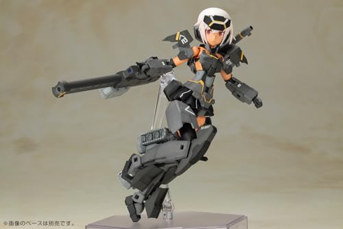 Kotobukiya Frame Arms Girl Gourai Kai [Black] with FGM148 Type Anti-Tank Missile, Approximately 160mm Tall, Non-Scale Plastic Model