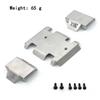 Stainless Steel Chassis Armor Axle Protector Skid Plate For RGT EX86190 EX 86190 LC76 1/10 RC Crawler Car Upgrade Parts