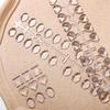 Polish Practice Oval Square Nail Color Display Color Showing Shelf Nail Tools Clear Nail Color Card
