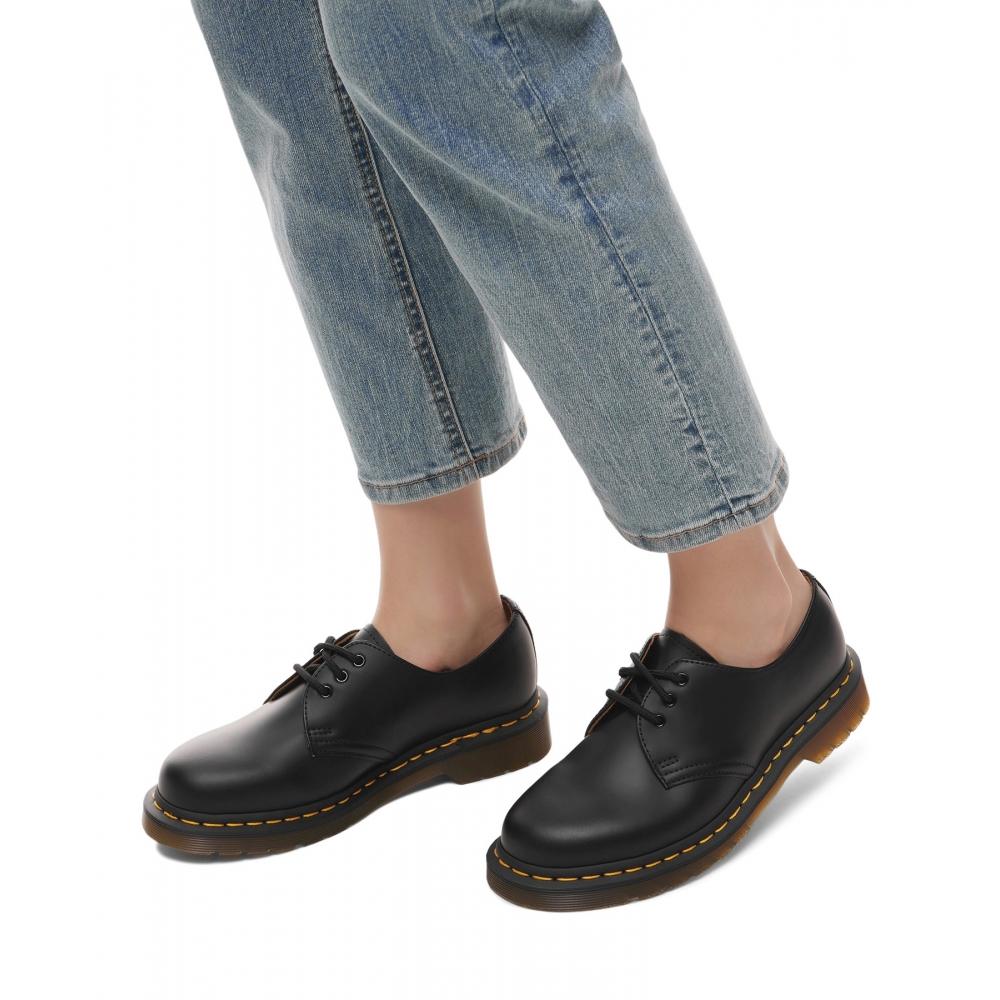 Dr.martens 1461 3 отверстия черный гладкий 11838002