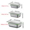 304 Stainless Steel Fresh-keeping Box Sealed Leak Proof Lunch Box Fruit Box with Lid Dumpling Container Refrigerated Storage Box