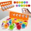 Nikitas Color Shape Sorter Matching Set Educational Learning Toy Kids Gift 12pcs