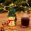 Рождественский мультяшный снеговик, украшение, с питанием от USB, светящийся наконечник для рождественской елки, фигурка снеговика, украшение для дома, офиса, праздничной вечеринки