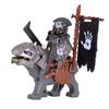 1PCS Medieval Lotr Figures Orc Cav BanV Soldiers Brown Wolf Rider Mount Knights Building Blocks Bricks Toys for Children Gifts