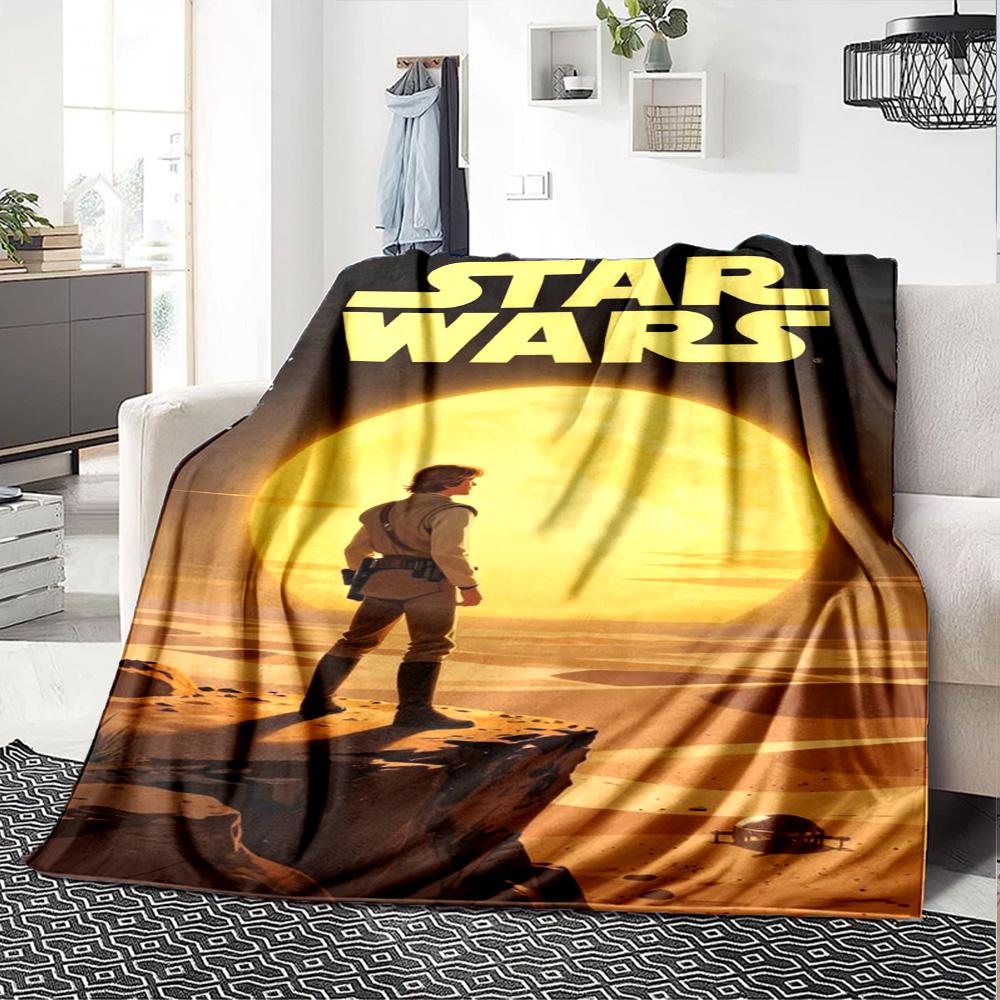 Star Wars Blanket Warmthful Decor Great for Picnics Office Chair Office for All Occasions Modern Suitable for Gifting Relatives and Friends