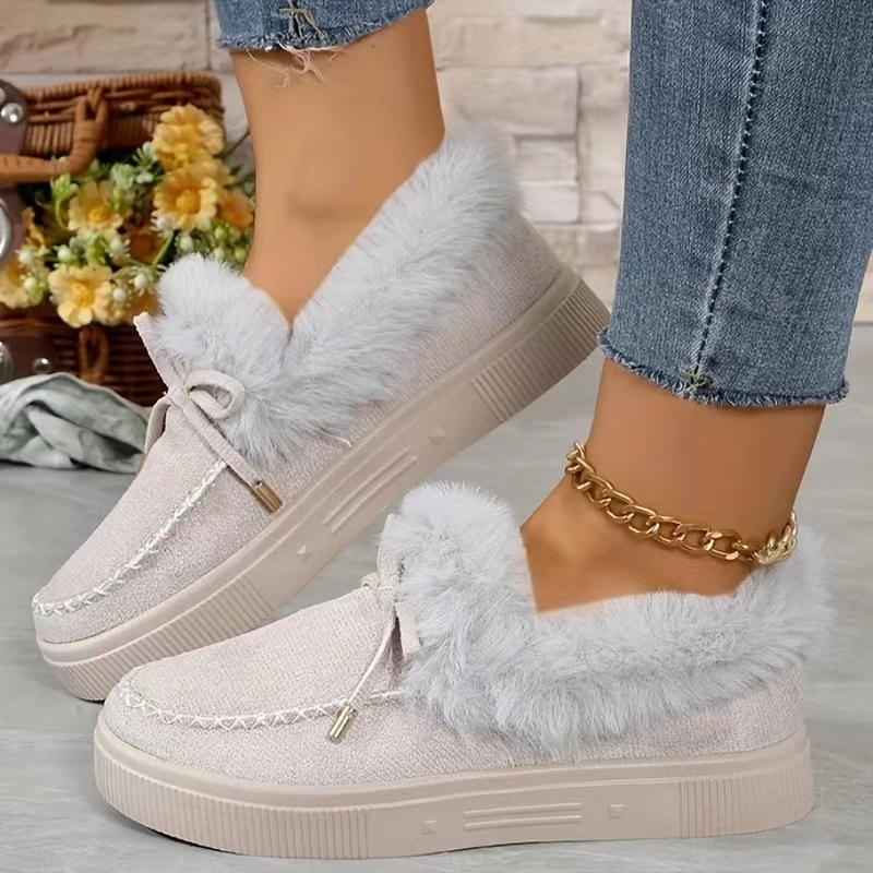Winter Warm Cotton Slippers Female Thick Faux Fur Plus Size Velvet Men's Indoor Home Slippers Warm Couple Shoes Woman Snow Boots