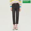 Benetton Pocket Point Straight Fit Denim Pants Badp11311 Bk