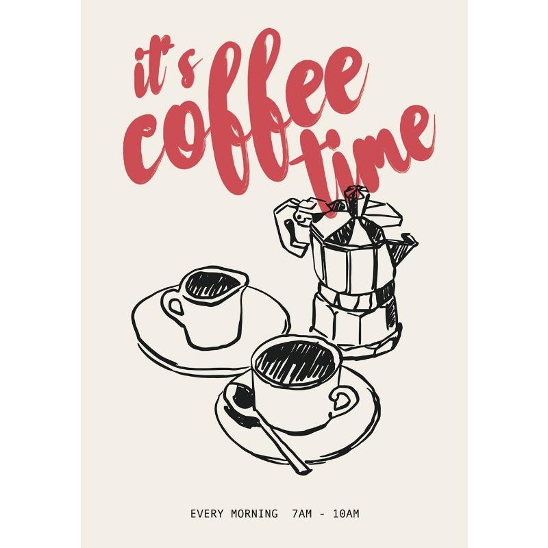 Современные Модные Ретро Винтажные Шикарные Принты на Холсте для Кофе Эспрессо, Настенный Декор, Постер, Картина для Офиса, Кухни, Дома