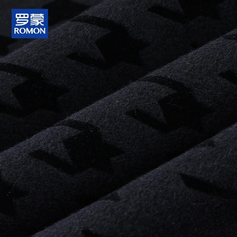 ROMON Мужское роскошное двустороннее пальто из 100% шерсти