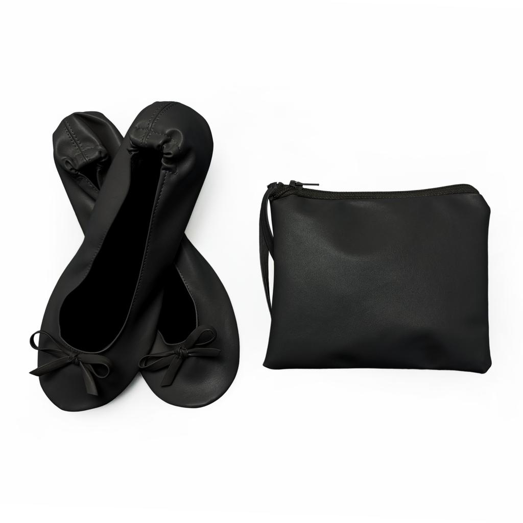 Maogu Foldable Shoes Portable Ballet Dancers Comfortable Ballroom Slip On Women Shoe Red Woman PU Ballerina Fitness Ballet Flats