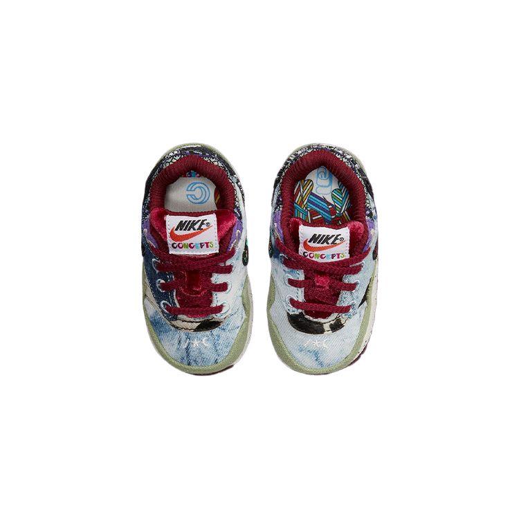 Concepts X Nike Air Max 1 SP TD Mellow Baby Sneakers Multi-Color Oil-Green Sail DR2363-300