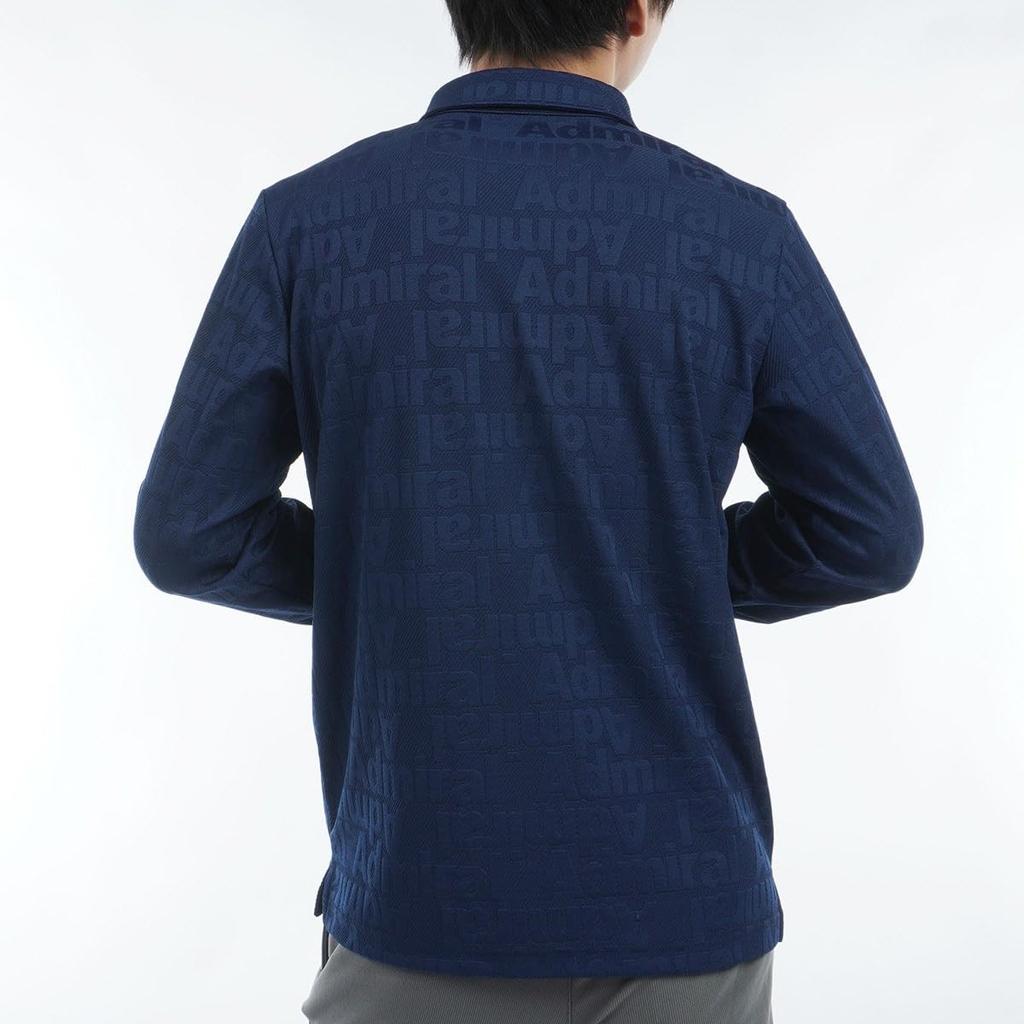 Admiral Golf Тональная футболка с длинным рукавом с большим бунтующим принтом ADMA475