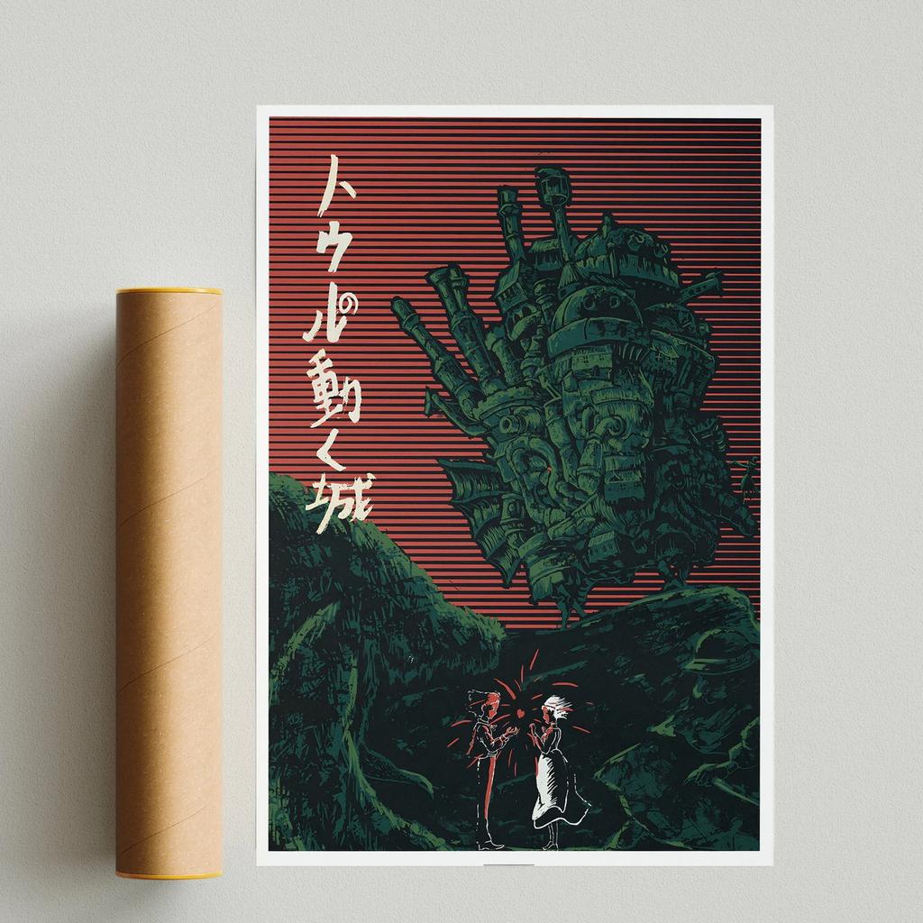 Поп-аниме-фигурка Хаяо Миядзаки/Patlabor/Тоторо, постер в стиле манга, эстетическое настенное искусство, домашний декор для детей в стиле каваи, винтажный принт на холсте