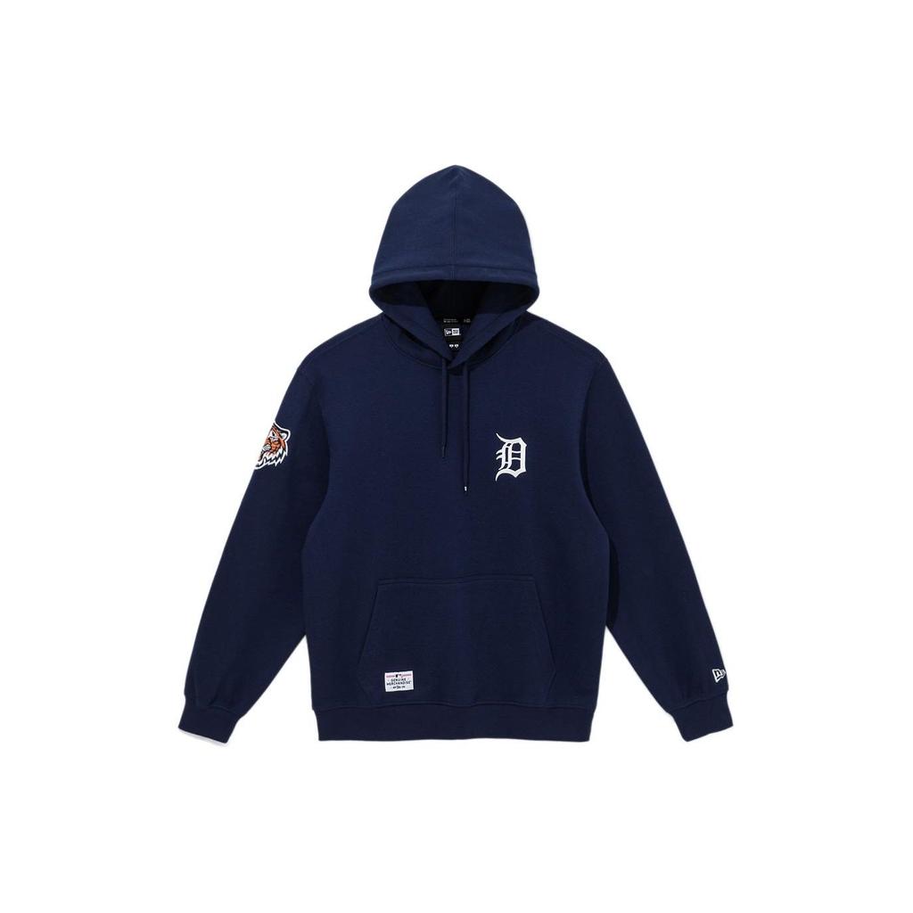 New Era SS24 MLB Detroit Tigers Вышитый логотип Худи-пуловер Мужские худи Темно-синий 14179209