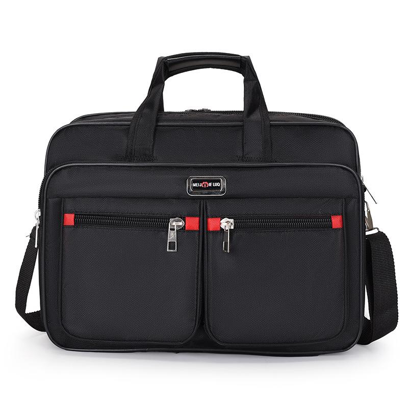 Men'S Large-Capacity Briefcase Business Trip Laptop Bag Portable Travel Bag Wear-Resistant Business Bag