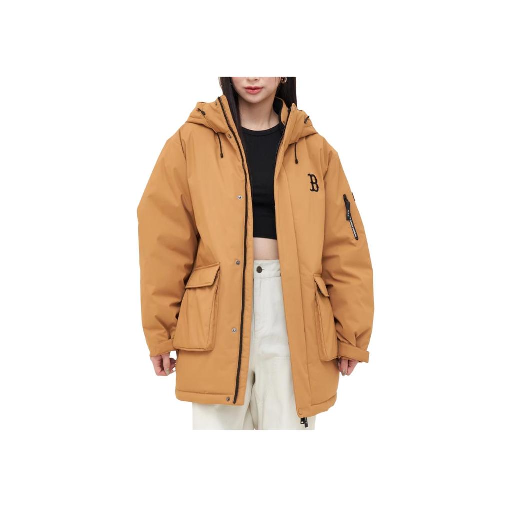 Новая пуховая куртка MLB Boston Red Sox Унисекс Верблюжий 3ADJB1446-43CAS