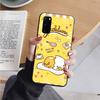AH37 Lazy Egg Gudetama черный чехол для Samsung Note 20 Lite S24 Ultra S23 S22 A05 A06 A11 A71 A15 A16 A13 A24 A25 A33 A52 A53 M55 M35 мягкий чехол