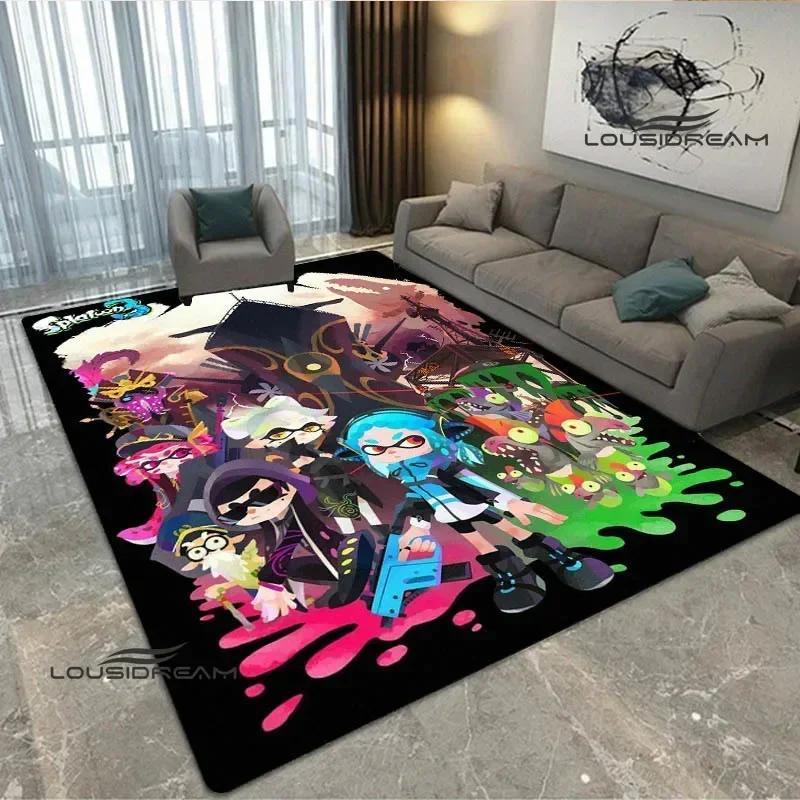 3D мультяшная игра Splatoon ковер с принтом кухонные коврики нескользящий ковер уличные ковры ковер для гостиной декор для спальни подарок на день рождения