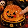 Soft Rebound Fidget Toy 1/5Pcs Halloween Dumpling Squeeze with Steamer, Pumpkin Eyeball Ghost Toys Skull for Relieve Stress, Holiday Party Favors
