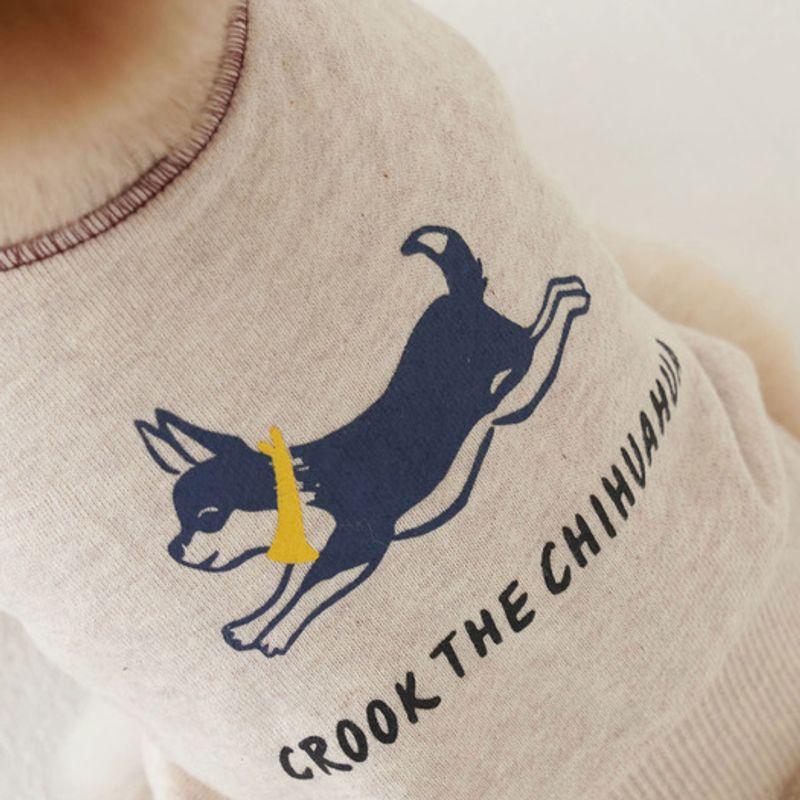 Худи с графикой логотипа CROOKTHECHIHUAHUA - кокосовое молоко