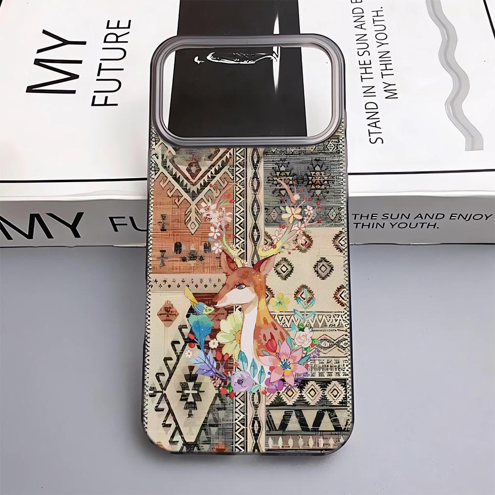 Тканевый Чехол для Телефона с Рисунком Оленя Для IPhone 17 Pro Max 17Air 11 13 12 14 15 16 Plus Мягкий Силикон Модный 15 Pro Чехол