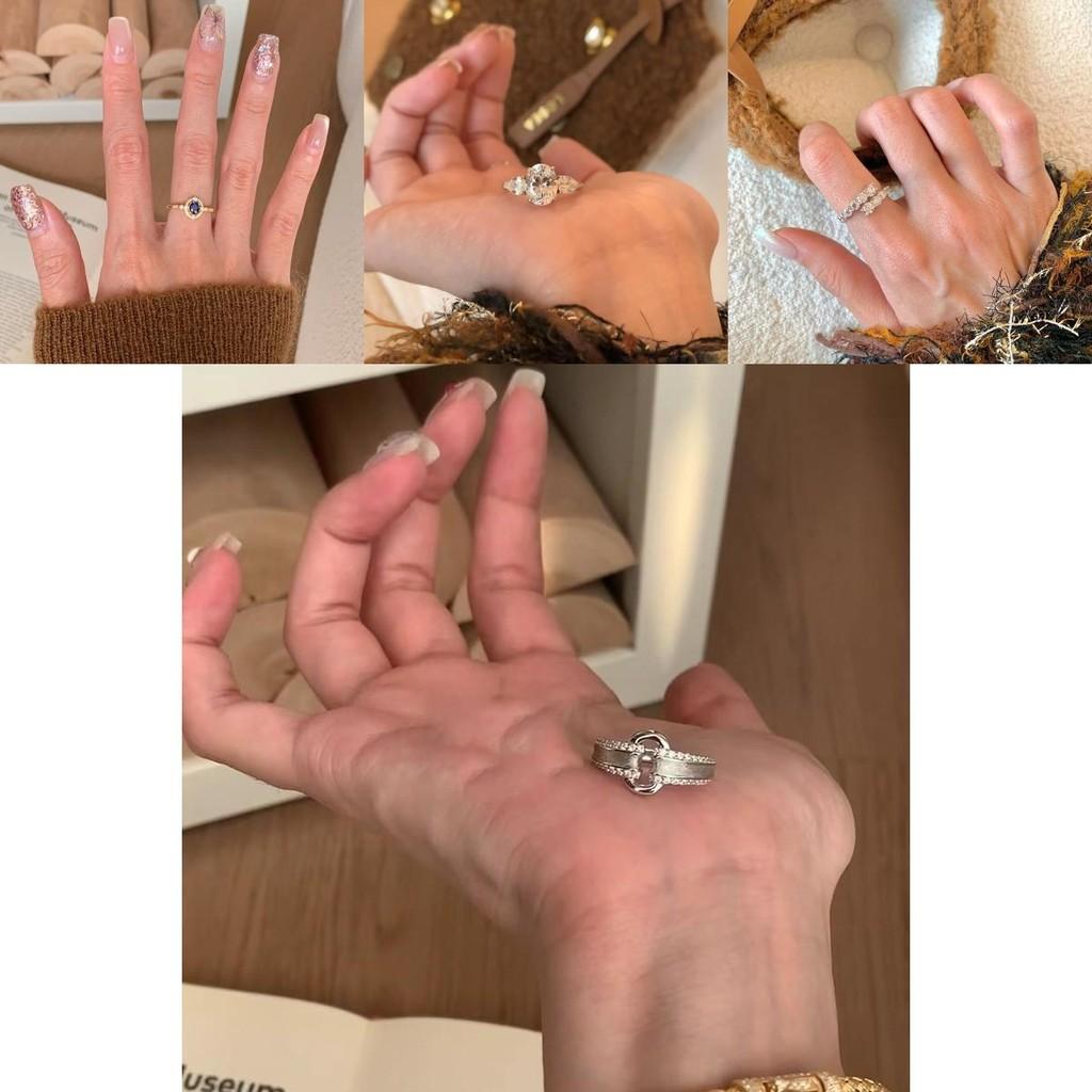 Elegant Lightweight Luxe Copper Ring With Unique Geometry And Glittering Details