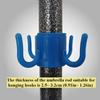 Beach Patio Umbrella Hanging Hook Beach Camping Trips Four-corner Plastic Umbrella Holder Hanger for Towels Hat Clothes