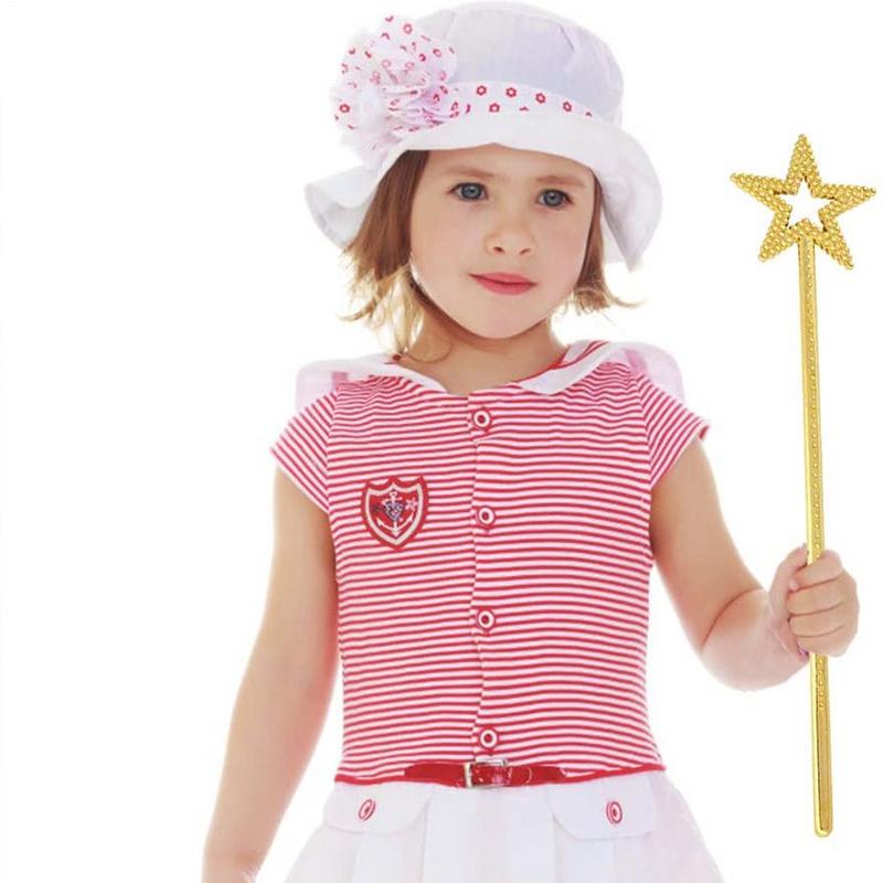 Pentagram Fairy Stick Makeup Prop Stick Star Wand Silver Fairy Wands Star  For Little Princesses, Fairies, Dancers