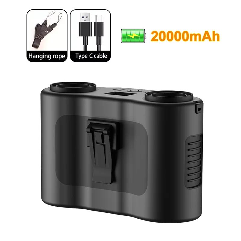 Multifunctional Outdoor Camping Fan Light Rechargeable Ceiling Fan with 3-speed Night Light and Power Bank Portable Fan