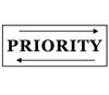 Printtoo Штамп самонаполняющийся Priority, предварительно пропитанный чернилами, для офиса - Канцелярские товары для домашнего офиса, 47 x 20 мм