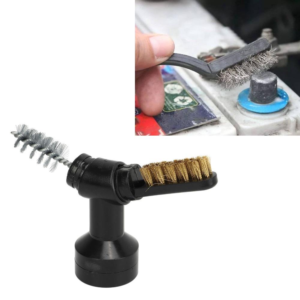 2PCS ABS Handle Battery Terminal Cleaner Aluminum Alloy Rust Removal Tool Maintenance Technician
