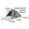 Whole Earth Палатка для кемпинга на 1-2 человека EARTH TRIPPER SC WE2KDA04 Темно-серый