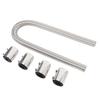 Radiator Flexible Coolant Water Hose Kit with Cap Clamp Stainless Steel 48 Inch Universal Engine Cooling Water Hose Kit