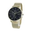 A|X Armani Exchange Men's Cayde Black and Gold Mesh Calendar Watch AX2715