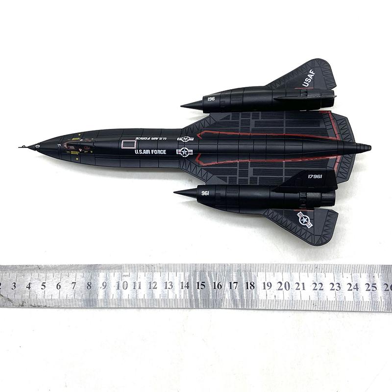 Масштаб 1/144 Самолет-разведчик ВВС США SR-71 Blackbird Модель из сплава Литая модель самолета