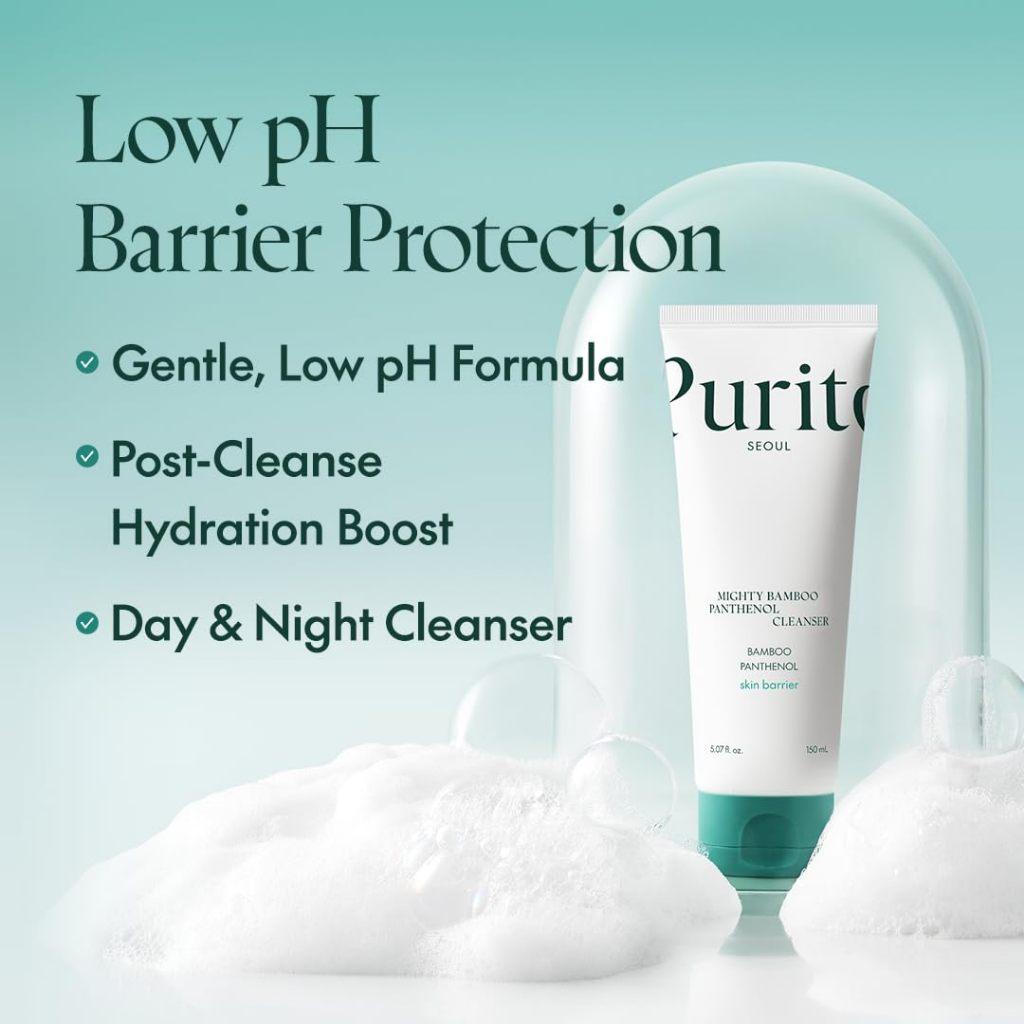 PURITO Mighty Bamboo Panthenol Cleanser 150мл