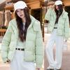 Plus Size Women Short Padded Jacket Winter Loose Hooded Warm Coat Casual Outwear