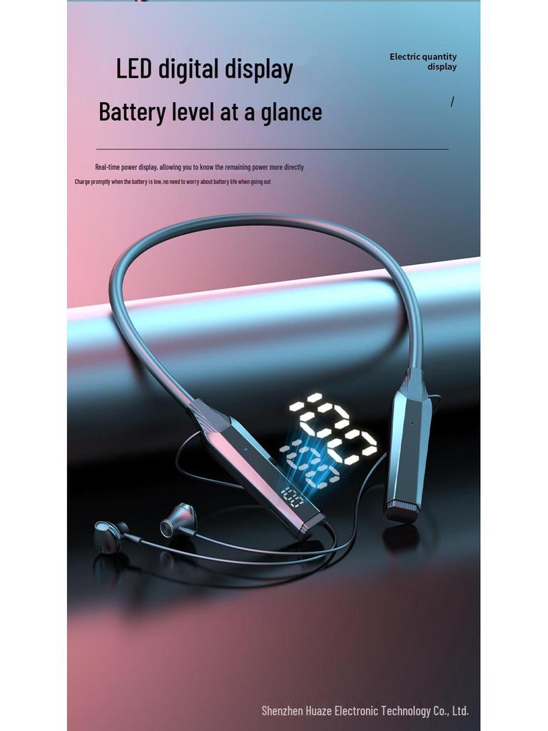 Bluetooth-наушники-гарнитура со слотом для карты, цифровым дисплеем, съемным аккумулятором, универсальной совместимостью