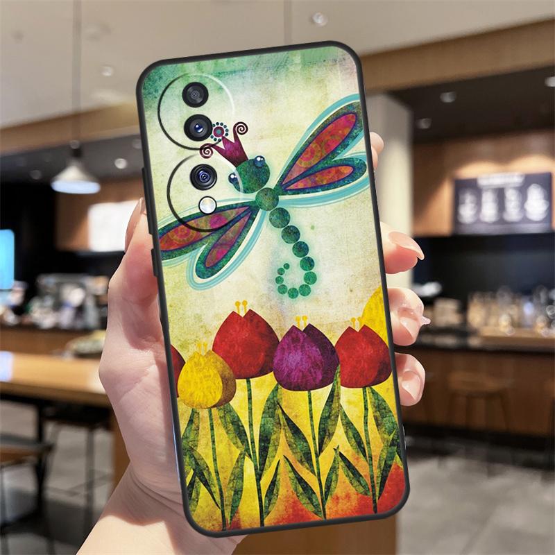 Цветы Тюльпаны Весенний Чехол Для Honor Magic 5 6 7 8 Pro Honor 200 400 50 70 90 Lite X8b X8c X9b X9c X9d Win RT Чехол