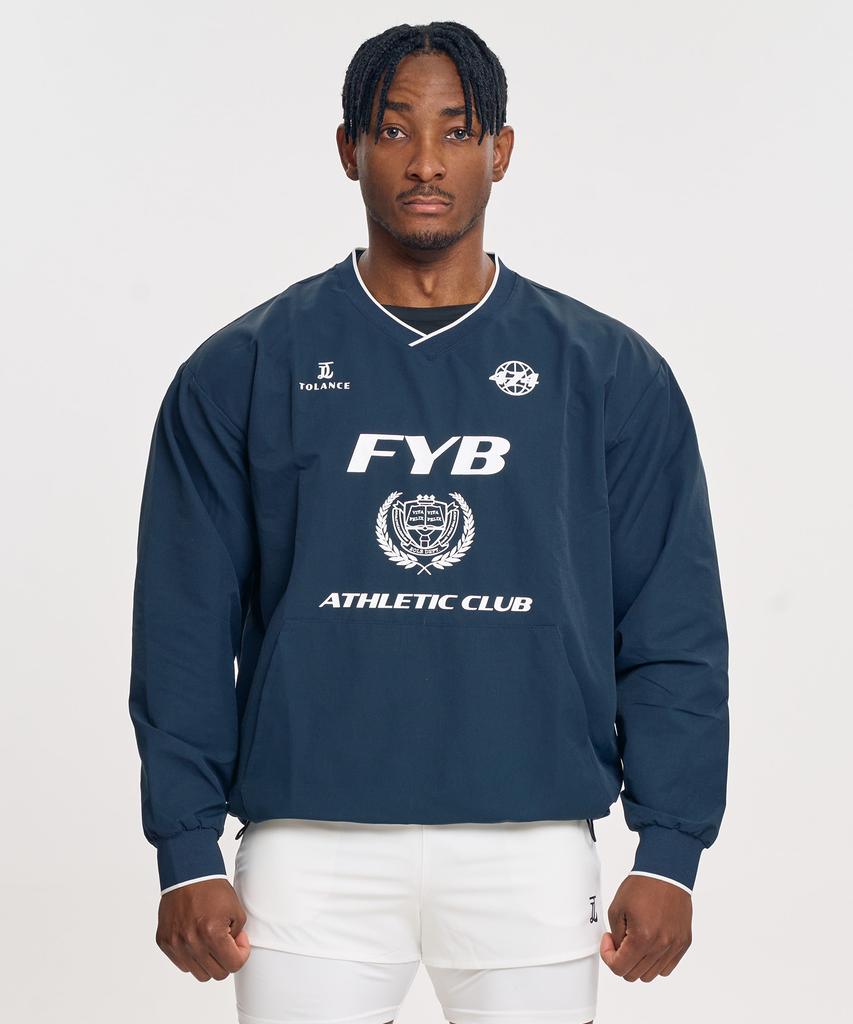 Windbreaker Tolance Classic Sportism для разминки - Темно-синий