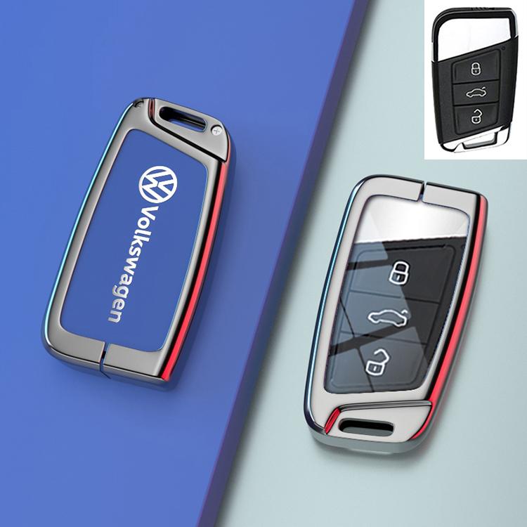 Для VOLKSWAGEN VW для Volkswagen Tiguan VW Golf 7 4 5 Mk4 6 MK7 для Skoda Octavia A7 для Seat Leon Ibiza Altea Металлический чехол для автомобильного ключа