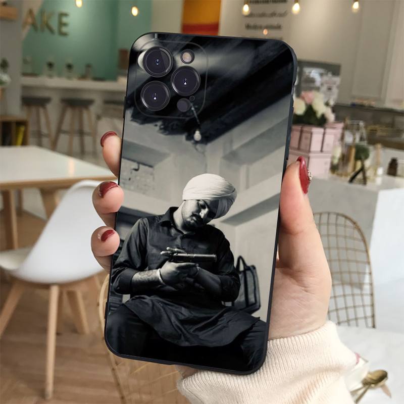 Indian Rapper Sidhu Moose Wala Phone Case Silicone Soft for iphone 14 13 12 11 Pro Mini XS MAX 8 7 6 Plus X XS XR Cover
