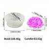 Набор силиконовых форм для свечей «Пион» 3 размеров с инструментом для фитилей, для DIY, интимные ароматерапевтические свечи, романтические вечера, домашний декор, для подарка