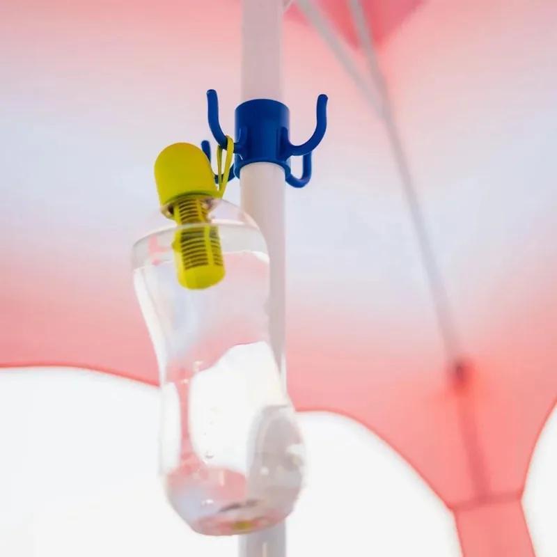 Beach Umbrella Hanging Hook, 4-prongs Plastic Umbrella Hook Hanging For Towels/Hats/Clothes/Camera/Sunglasses/Bags-Accessories