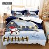 Christmas Snowman Bedding Set Duvet Cover Set 3d Bedding Digital Printing Bed Linen Queen Size Bedding Set Fashion Design