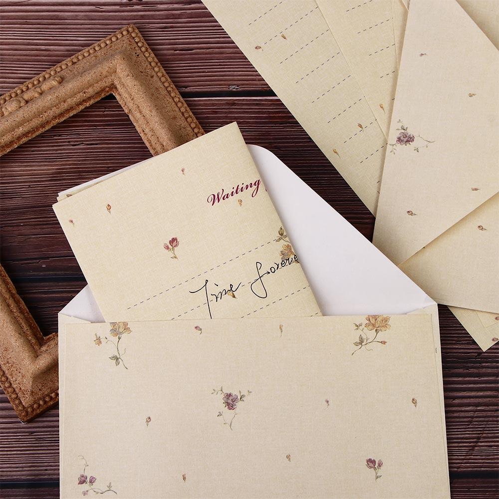 Letterform Letter Pad Valentine's Day Fresh Envelopes Letter Paper Elegant Floral Writing Paper