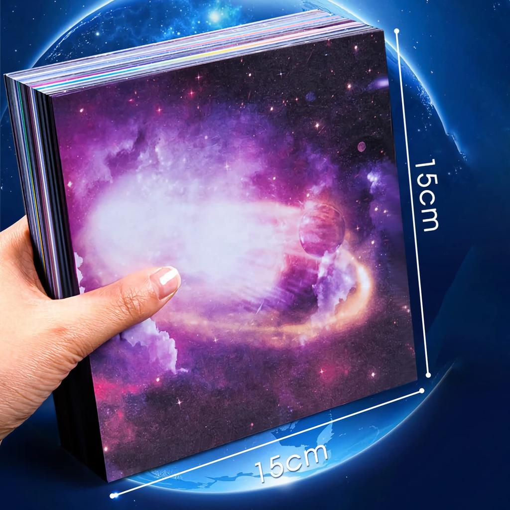 Origami Origami Star Confetti Gradient Colorful Printed Thousand Cranes Origami 150 [150 Sheets] Case, Origami, Kids' Handmade, Origami, Origami,