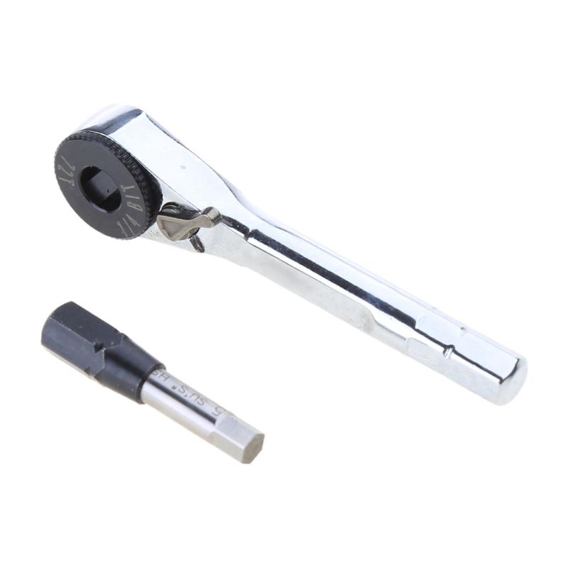 Многофункциональный мини-набор трещоток 1/4 дюйма, набор бит для отвертки, головки, малая трещоточная рукоятка, удлинитель, держатель бит