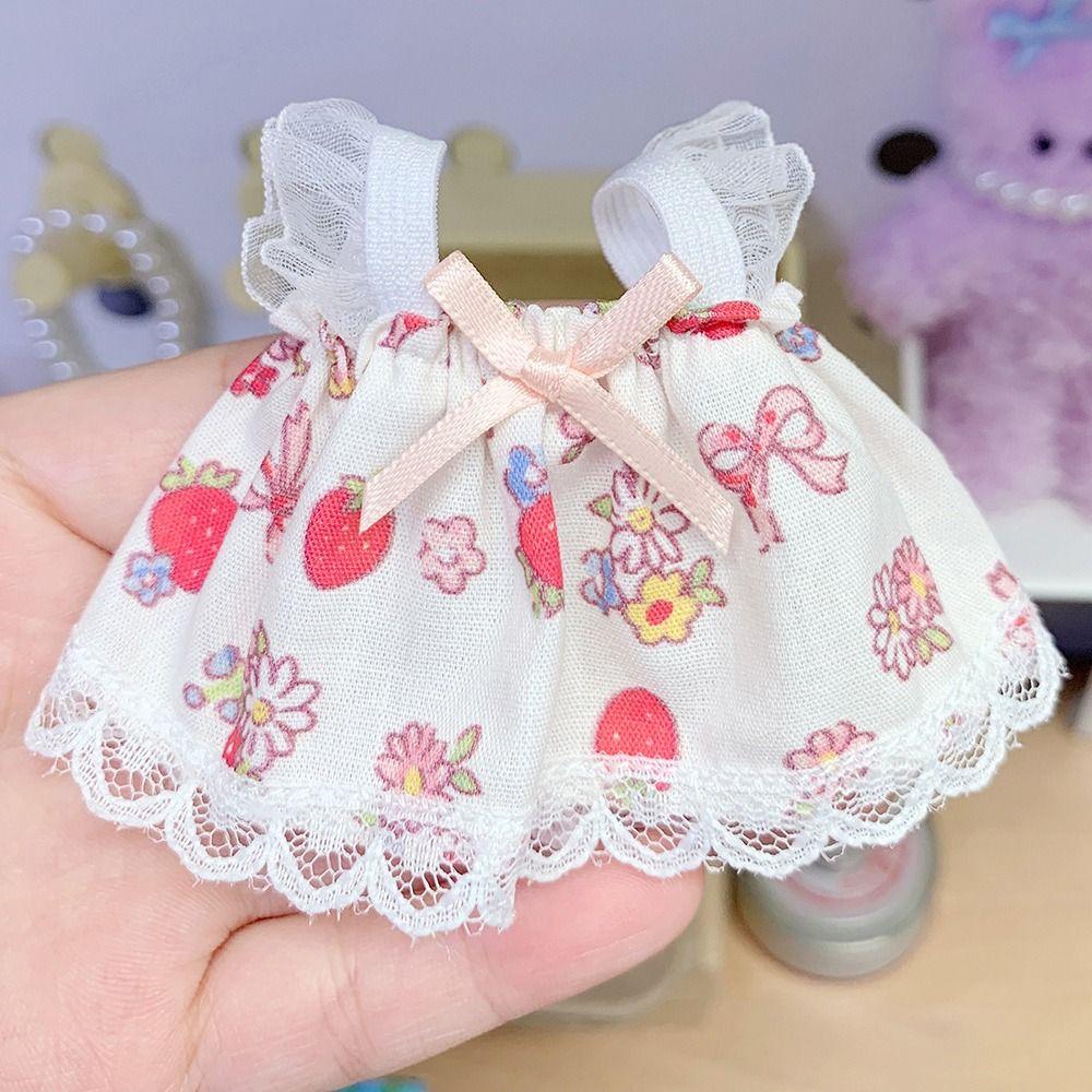Cute Princess Dress Clothes Decoration Plush Dolls Clothes  For 10~15cm Cotton Doll/EXO Idol Dolls
